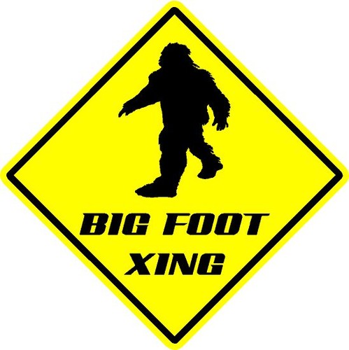 Big foot xing - xing, segnale