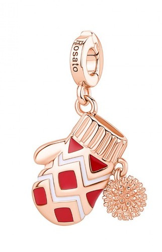 Charm rosato storie argento - charm,