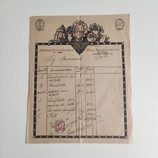 1925 AIDA Arredamento Interno, Dell'Appartamento Fattura isu carta Avana Molto B