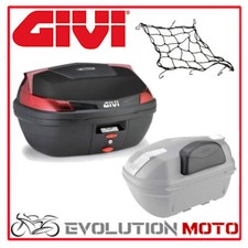 VALIGIA BAULETTO PORTA CASCO MOTO SCOOTER DA 47LT NERO CON SCHIENALINO E RETE GI