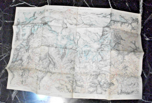 Carta geografica cervino - cervino, e