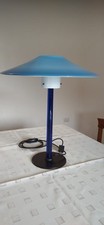 Lampada Da Tavolo Chiara VENINI  di CINI  BOERI Azzurro Vetro MURANO 
