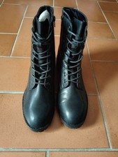 Stivaletti Stringati Nero