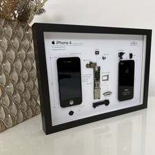 Quadro Artigianale iPhone 4  | Fatto a Mano Tech Vintage | Cornice 21x30 cm