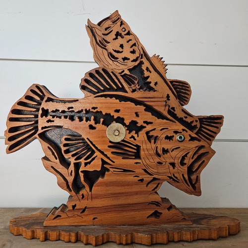 Scultura pesce legno - scultura, in