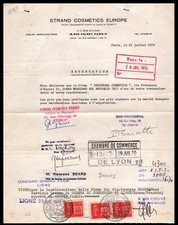 GF0082 - Certificato aziendale legalizzato con marche consolari 1970