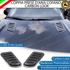 COPPIA PRESE D'ARIA CARBON LOOK IN ABS ADESIVE PER RENAULT CLIO 3