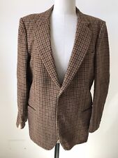Giacca Uomo Lana Tweed Check - Men Tweed Wool Blazer Jacket