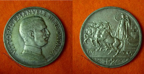 Italia regno iii 2 lire - regno, v.e.iii°