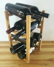 portabottiglie porta 8 bottiglie vino in legno da tavolo casa taverna cantinetta