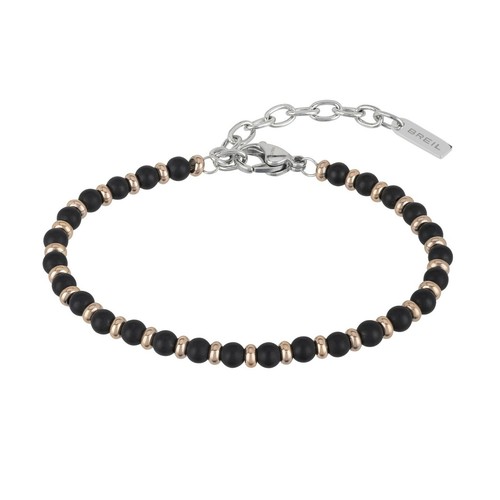 Breil black onyx bracciale - black,
