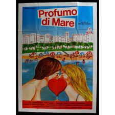 manifesto PROFUMO DI MARE bryan forbes spiaggia mare ombrellone estate sexy M301