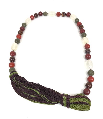 Collana con pietre vetro - collana,