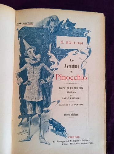 Pinocchio collodi bemporad - pinocchio,