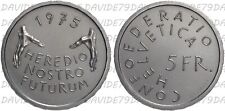 01529] SVIZZERA SWITZERLAND - 5 FRANCHI 1975 - PROTEZIONE MONUMENTI - KM# 53