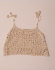 Top donna ZARA crop uncinetto