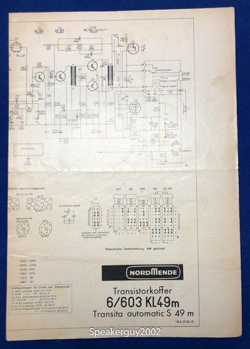 Nordmende schematic transita - nordmende,