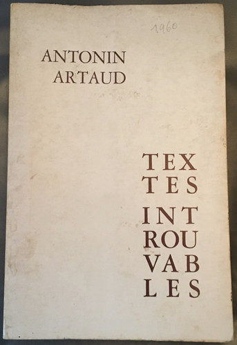Antonin artaud 1960 textes - antonin,