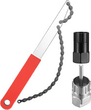 Kit Attrezzi Bici, Frusta per Catena, Bici Chiave Pacco Pignoni, Estrattore Ruot