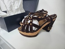 Sandali con zeppa Prada