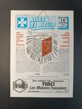 rivista ALLEZ LES BLEUS! Opuscolo Auxerre-MILAN 1985-86 (francese)