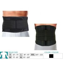 ORIONE busto LOMBO SACRALE stecche 3084 tiranti staccabili con strappi NERO