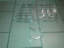 15 ESPOSITORI/REGGIPIATTI 3 POSTI IN PLEXIGLASS