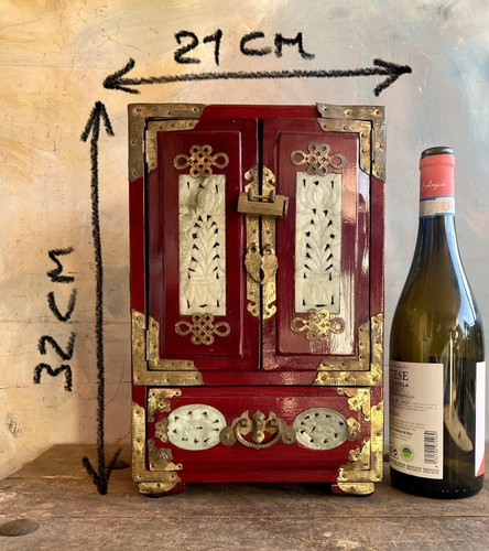 Porta gioie cofanetto - porta, rosso