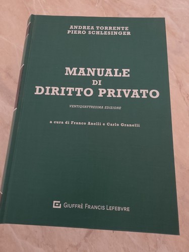 Manuale diritto privato - diritto,