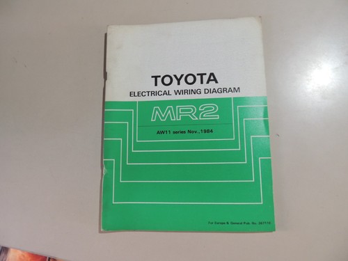 Toyota mr2 aw11 - mr2, schemi