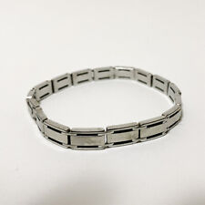 Braccialetto in maglia Uomo Colore Argento Oro Acciaio Inossidabile 25 cm Chic