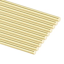 10 pezzi aste tonde in ottone