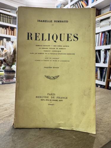 Isabelle rimbaud reliques - rimbaud, eo