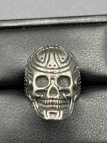 Anello biker teschio acciaio
