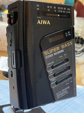 AIWA PORTABLE RADIO CASSETTE PLAYER RECORDER WALKMAN NEW BELTS NEW CAPS WORKING