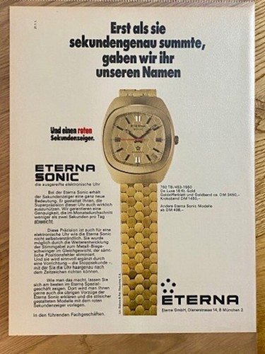 Eterna sonic elektronische uhr - elektronische,