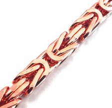 Collana Bizantina oro rosa doublé o placcato uomo donna gioielli regalo catena