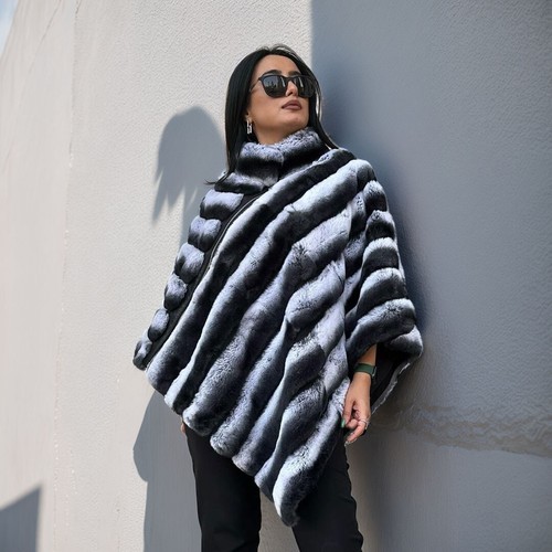 Nuovo poncho donna real - poncho, rex