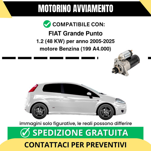 Motorino avviamento fiat - motorino,