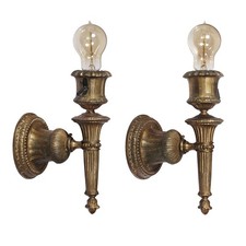 Coppia di applique torcia in