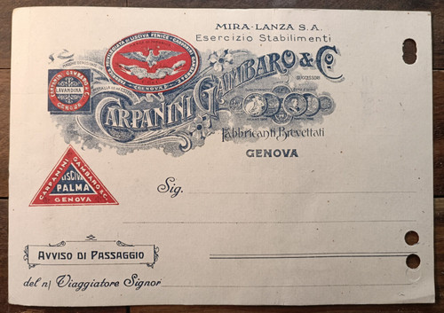 1938 genova pubblicita - genova, in