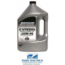 QUICKSILVER OLIO 25W50 4 LT SINTETICO 4 TEMPI MOTORE FUORIBORDO MERCURY VERADO