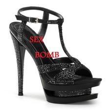 Sexy SANDALI STRASS tacco 15