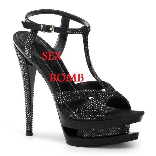 Sexy sandali strass tacco - sandali, 15