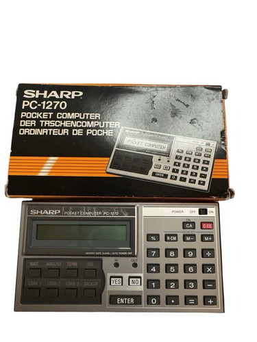 Sharp 1270 pocket - pc-1270, computer