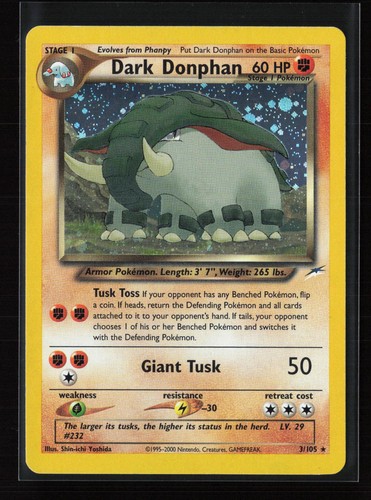 Dark donphan 105 - holo, raro
