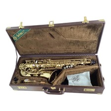 Sassofono contralto Selmer Super Action 80 Serie ll oro usato con custodia ri...
