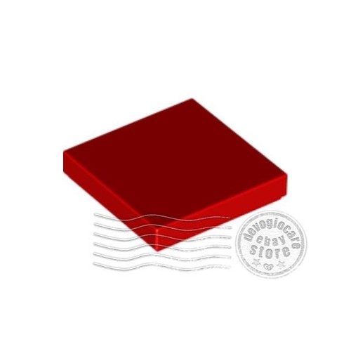 Lego 3068 piatto 2x2 rosso - lego,