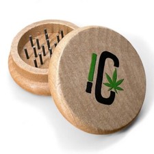 Canapette Grinder Trita Erba Tabacco Canapa in Legno Naturale, 50 mm