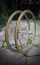 Campagnolo Record O.S. + Tune / 9 10 Sp / Mavic Open Pro / 28 H / blu argento